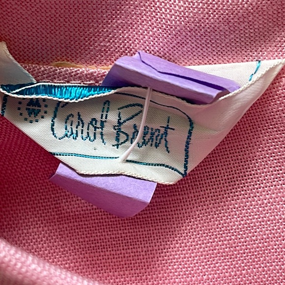 Vintage Pink Linen and Lace Carol Brent Dress - Picture 17 of 17